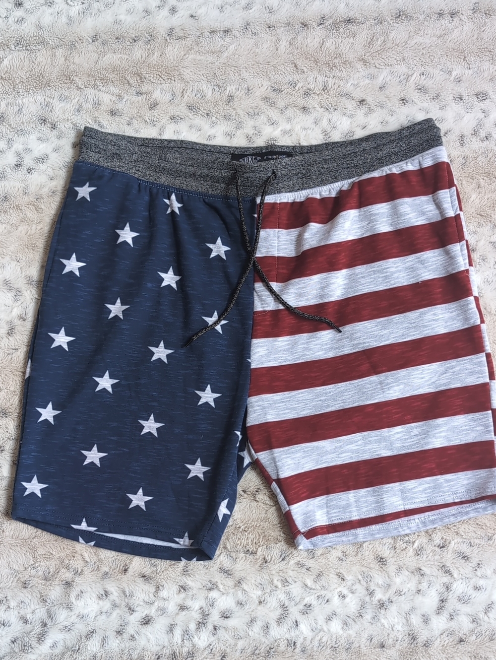 BKC The Knit Short American Flag Fleece Sweat Shorts